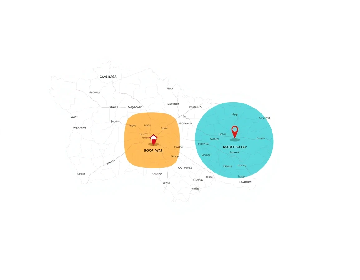 Roofing Service Areas Map